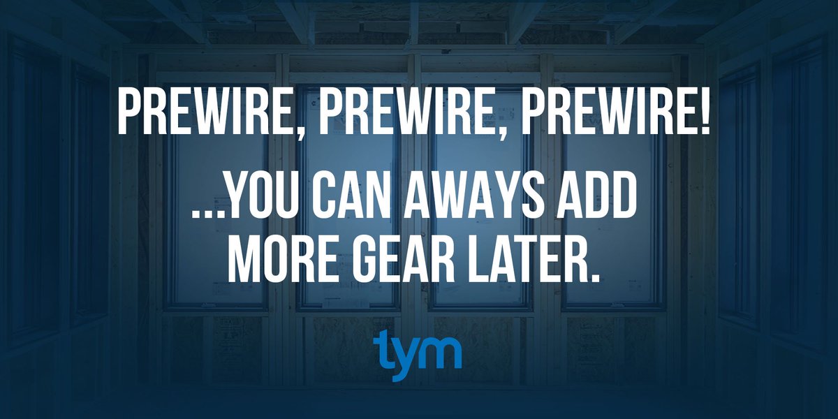 Smart_Home_Bros's tweet photo. #TYMtip: It’s easy to add more gear later on — TVs, keypads, touchscreens, speakers, cameras, etc — when the wire is already there. And wiring is relatively inexpensive, especially when compared to the costs of retrofitting.
#smarthome #homewiring #homebuilder https://t.co/FgfW66dDle