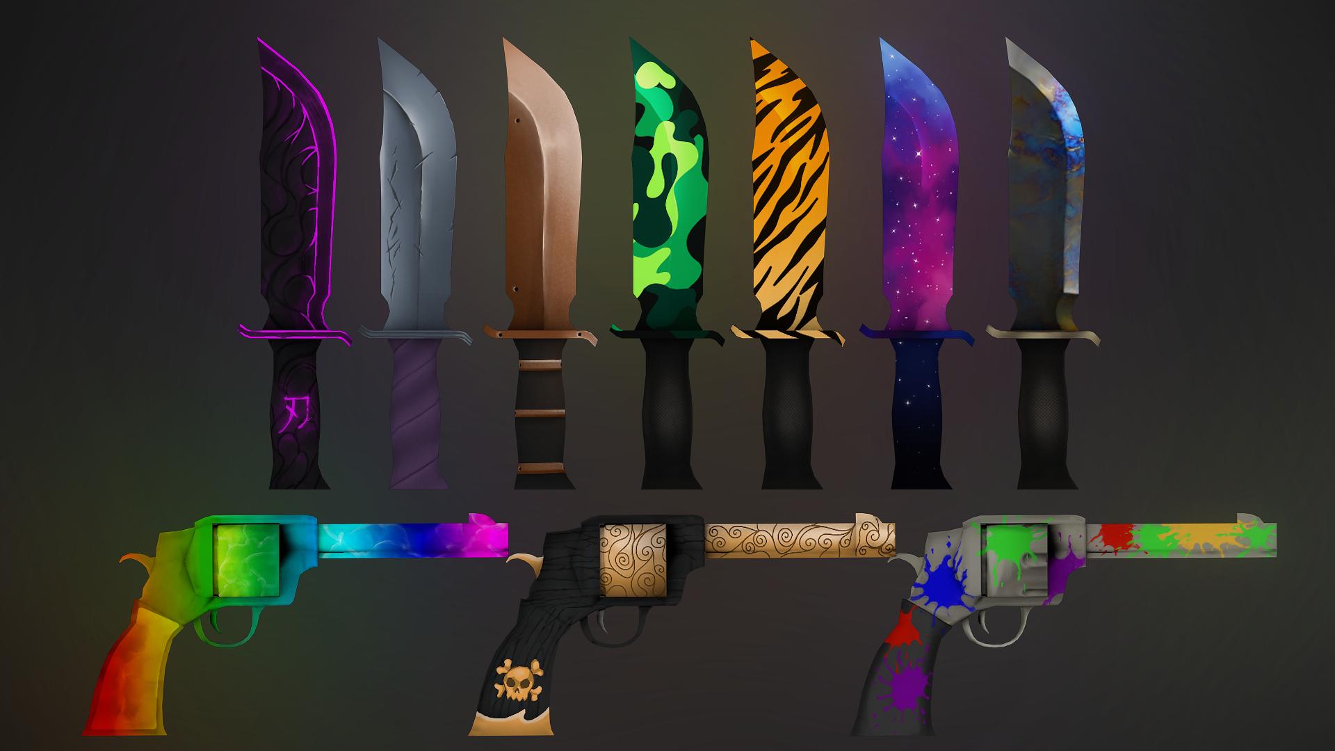 “Check out the new skins I made for Murder Mystery 2's latest updat...