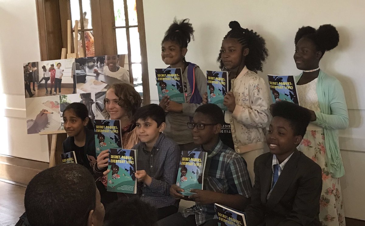 tdsb_SMPS's tweet photo. We’re so proud of our published authors at today’s book launch of ‘Secret Powers, Everyday Lives’. It’s a must read for all! Thx to @TRPnow, @storyplanet &amp; other partners for this amazing opportunity. @SherylZona @LC3_TDSB @WillowParkJr @TDSB_GallowayRd @GBLittleps #KGOpride https://t.co/52ILnTogKn