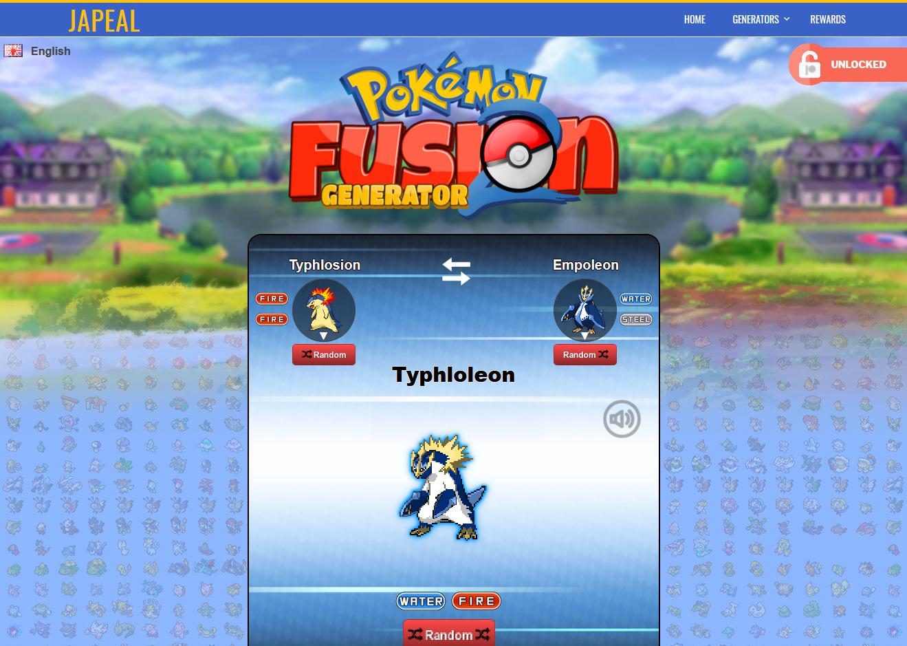 new Pokemon Fusion Generator 2!
NEW feature: fused pokemon cries sf...