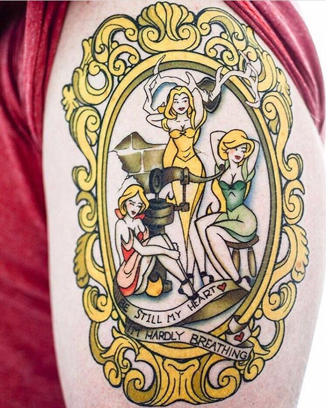 SeventhSkinInk's tweet photo. Our favorite three blonde Gaston groupies ! These ladies are vastly underrated and under appreciated ! ⠀
⠀
#tattoo #temptattoo #tatuaje #tatouage #seventhskin #jnk #inked #girlswithtattoos #disney #disneytattoo #bimbettes #gaston https://t.co/w5CvTtaz6y #seventhskin #tattoo… https://t.co/S93FbSKnym