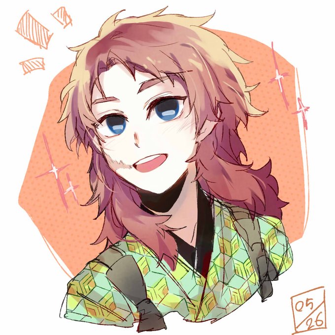 NongDarnさんがTwitterに投稿した錆兎(鬼滅の刃)のイラスト。