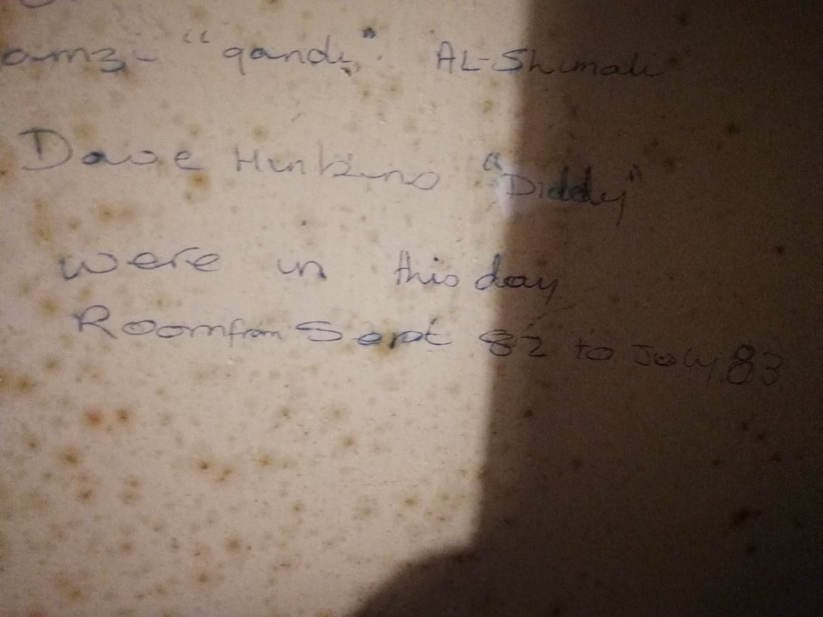 Whilst decorating a room in the housemasters house, I came across this little piece of boarding history. The shutters in this room have been sealed for some years, so it did make me smile to see this:it's quite hard to make out but it was written in 1982....@OPMClub