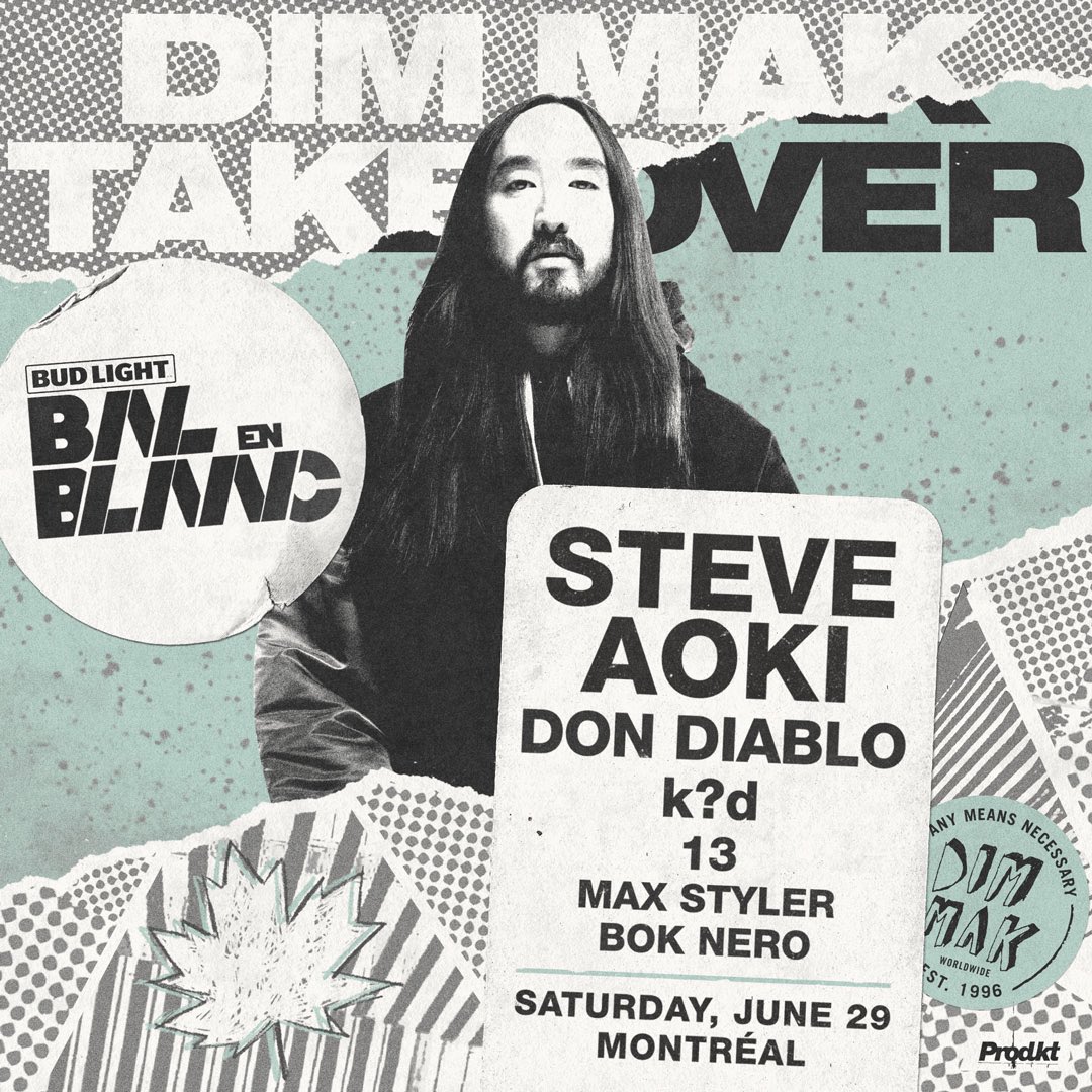 DIM MAK (@dimmak) on Twitter photo MONTREAL 🇨🇦 Its been a minute since we’ve come to ya so we knew we had to do it big!
Catch our stage at <a href="/BalenBlanc/">Bal en Blanc</a> on June 29 with some of our favorites 🤩 balenblanc.com MONTREAL 🇨🇦 Its been a minute since we’ve come to ya so we knew we had to do it big!
Catch our stage at <a href="/BalenBlanc/">Bal en Blanc</a> on June 29 with some of our favorites 🤩 balenblanc.com