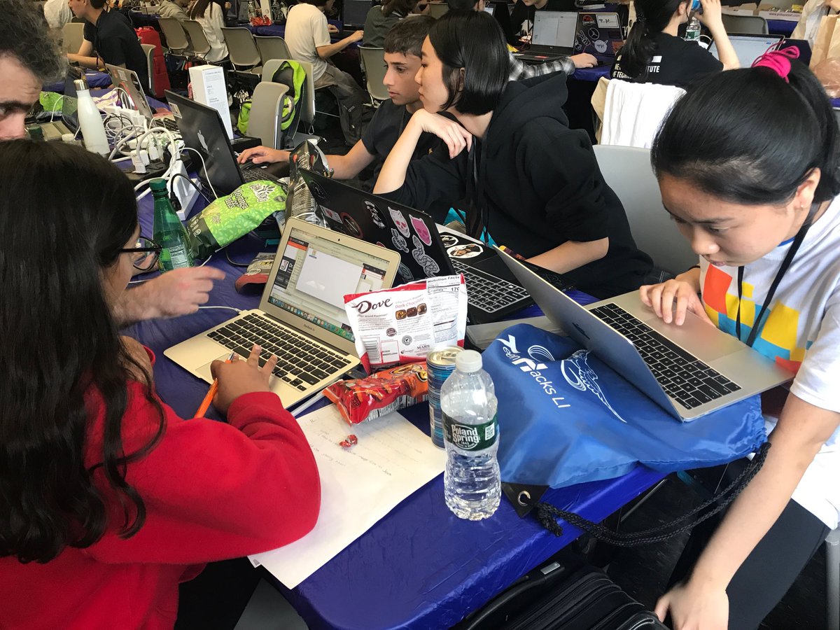 High school students explore their passion for tech at TeenHacks LI hackathon at New York Institute of Technology #NYIT #THLI2019