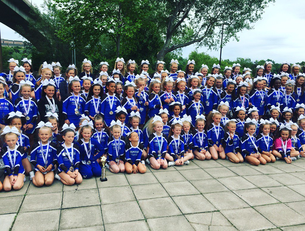 ElvinLorna's tweet photo. Freya and the rest of Capital Allstars at @BCA Newcastle 💙🤸🏻‍♂️❤️ #cheerleading #capitalallstars https://t.co/0N3CAGhapl