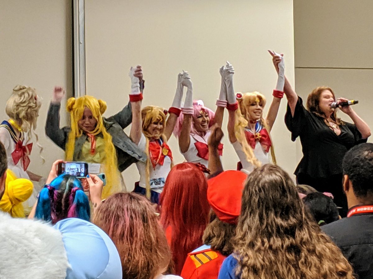 RaD_Adventures's tweet photo. Fun concert at #Animazement2019 with #JenniferCihi who is the English language singing voice for #SailorMoon 🌙 She brought cosplayers on stage and signed autographs after the show. 🌒 https://t.co/CHwiFGoEBh