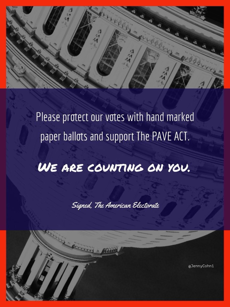 jennycohn1's tweet photo. @letamericavote @RonWyden #ProtectOurVotes #HandMarkedPaperBallots
#TransparentChainOfCustody
#HandAuditsOrHandCounts
#PaperVoterRegistrationLists

#BanDREVotingMachines
#BanHybridVoting
#BanBarcodeVoting
#BanRemoteAccess
#BanWirelessModems https://t.co/QKt7zjFP5t