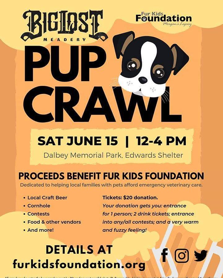 BigLostMead's tweet photo. Come bring your dog down to the Pup Crawl and support this awesome organization that does work right here in our community! 
#biglostmeadery #becomealegend #getyourpillageon #puppy #dog #dogshow #nonprofit #community https://t.co/I2VTL1PNY0