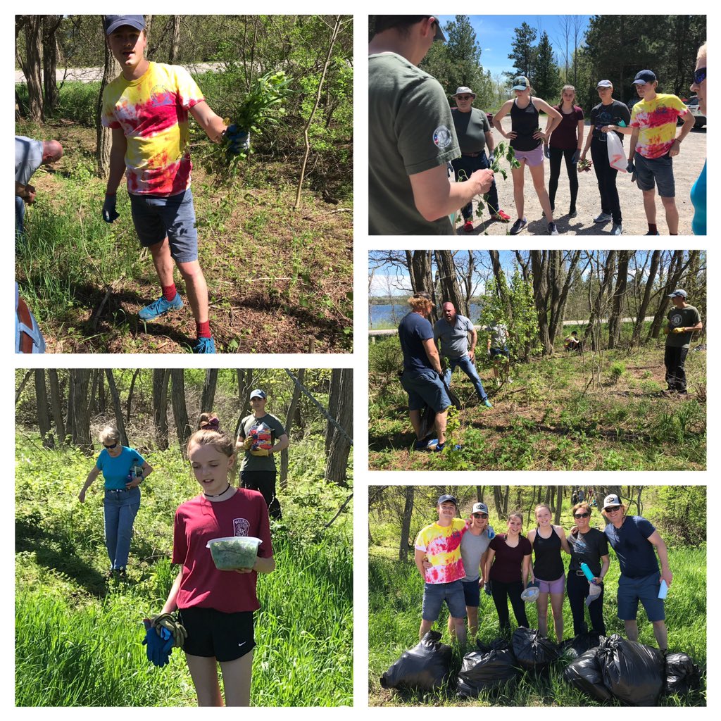 janegrover's tweet photo. No better way to celebrate your 80th Birthday than pulling #garlicmustard with your children and grandchildren at #ClayCliffs for the @LeelanauConserv. #ServiceBirthday. Thank your for guiding us, Connor! #invasivespecies https://t.co/a6TsIFhr6I