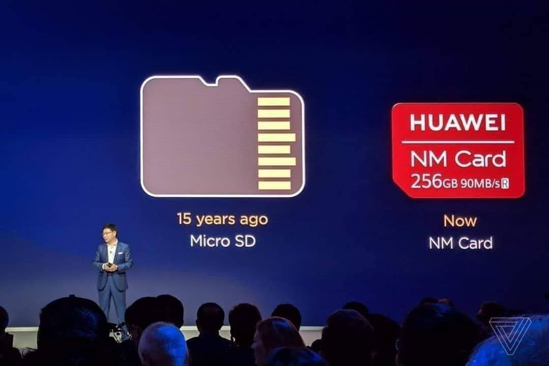 shokrix's tweet photo. After #micro_sd company restricted license use, #Huawei hits with an iron hand, and launches its new NM Card technology
The same size as the SIM card to be able to place it instead of the SIM card if your phone supports two SIM slots. https://t.co/1I0RAfx1yE