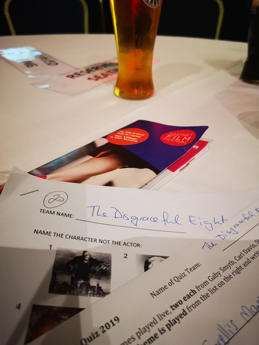 EmmaFillum's tweet photo. The @FastnetFilmFest #filmquiz! 
@chrisrdonoghue doing a great job but not a patch on @QuizIreland @ceemackay 'a #BigFillumQuiz https://t.co/BD330Y7XFl