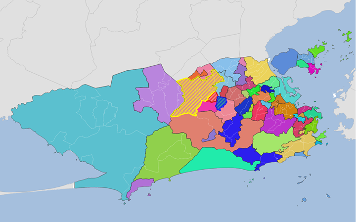 riobotwar's tweet image. Rio de Janeiro, outubro de 2038.

Vila Valqueire conquista Campo dos Afonsos de Magalhães Bastos. Magalhães Bastos ainda domina cinco bairros.

Restam 53 bairros.

facebook.com/riobotwar/phot…