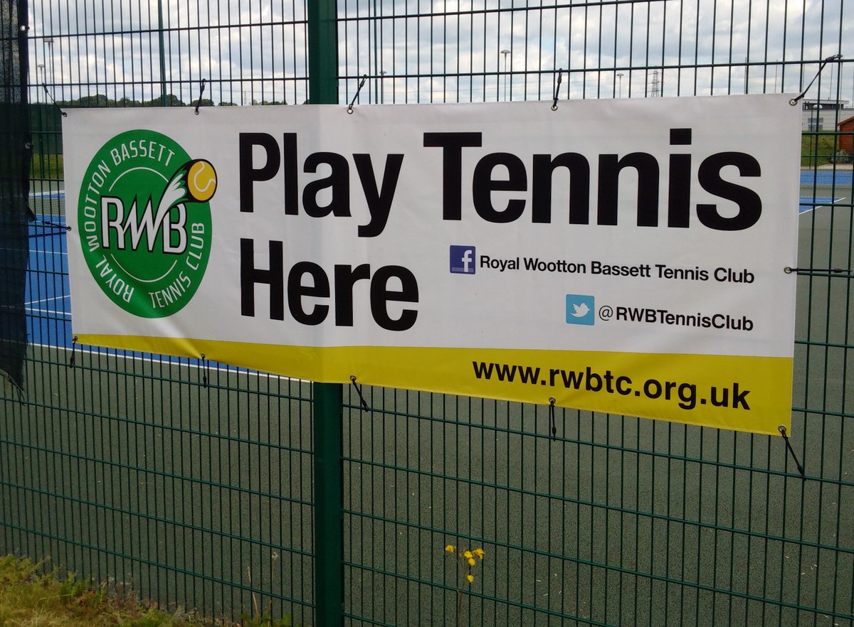 Royal Wootton Bassett Tennis Club (@rwbtennisclub) on Twitter photo Put a new banner on our courts today. Simply says what we offer! Tennis for everyone at the Gerard Buxton Sports Grounds, Royal Wootton Bassett. <a href="/RWBTennisClub/">Royal Wootton Bassett Tennis Club</a>. <a href="/Wiltslta/">Wiltshire Tennis</a>. <a href="/rwbsa/">RWBSA</a>. Put a new banner on our courts today. Simply says what we offer! Tennis for everyone at the Gerard Buxton Sports Grounds, Royal Wootton Bassett. <a href="/RWBTennisClub/">Royal Wootton Bassett Tennis Club</a>. <a href="/Wiltslta/">Wiltshire Tennis</a>. <a href="/rwbsa/">RWBSA</a>.