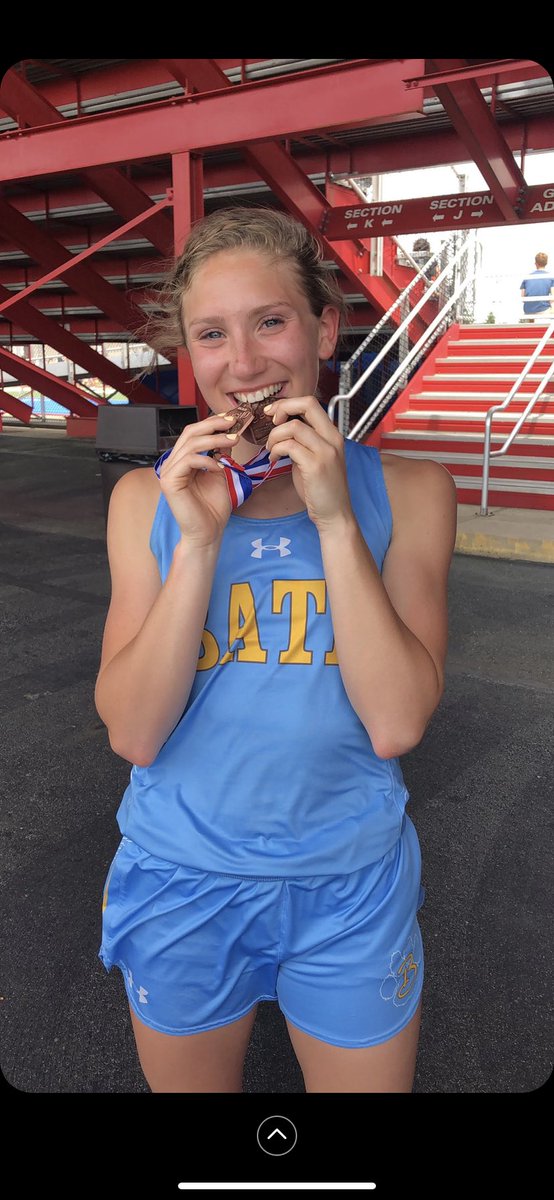 BathTrack2's tweet photo. Look at this awesome senior track runner🤩 This girl here has had a spectacular high school career! Caitlyn you have made the school very proud. Great job on not only a fantastic track career but also in academics! Way to be a leader and role model for our middle schoolers🎊😊 https://t.co/UQyQf2DCU8