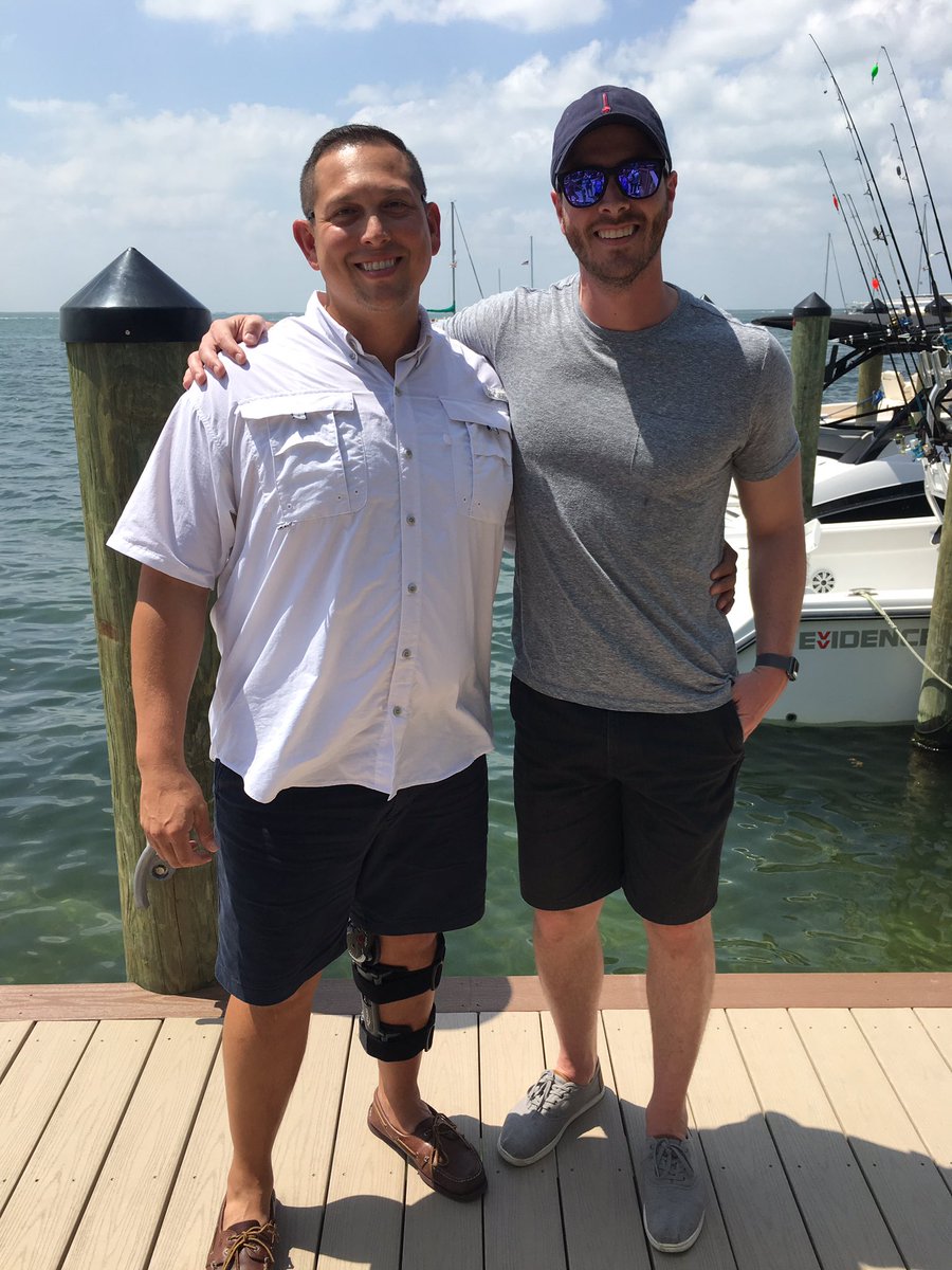 coach_vic35's tweet photo. Great catching up with my buddy Shayne. Like those @RMUFootball days! #bobbymo #rmu #coachvic #itsHott #af https://t.co/Ow0NlRwTwu