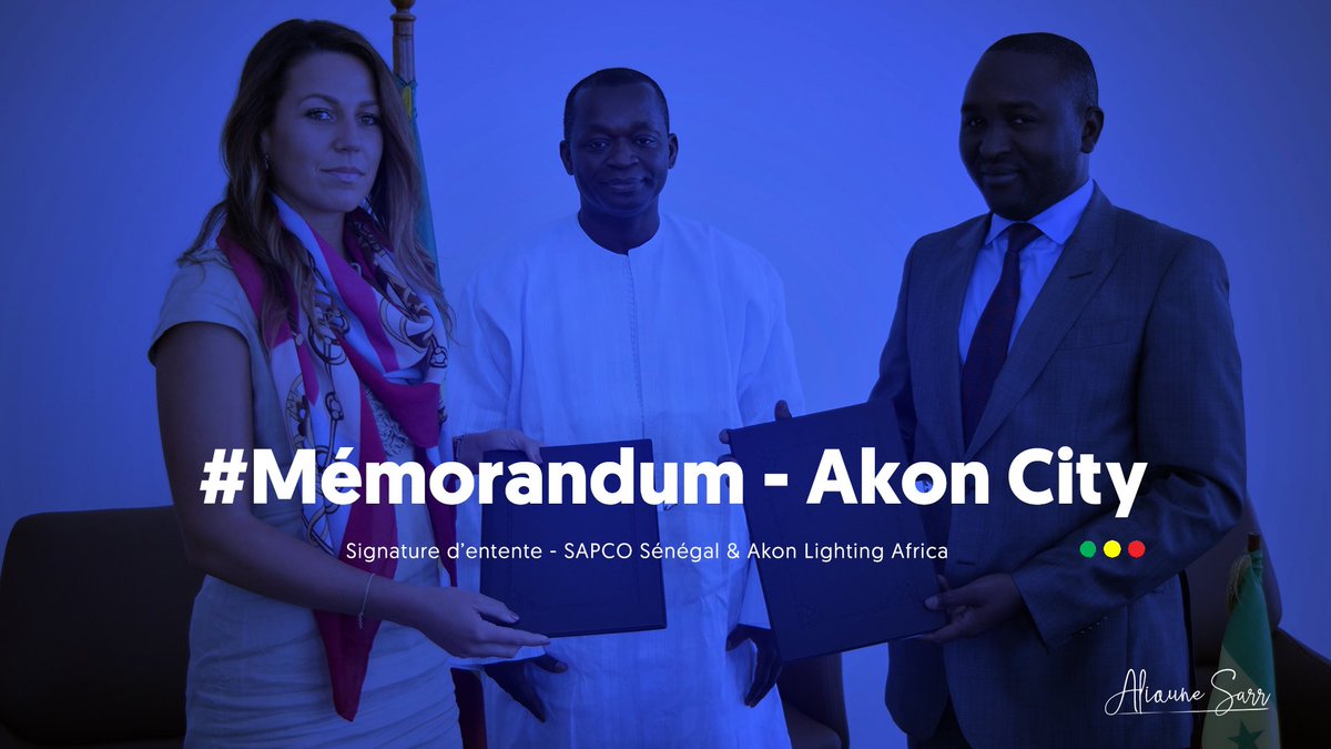 aliounesarr's tweet photo. ▐ CONVENTION▐
Construction de la ville verte Sustainable City AKON à Mbodiene. Signature du Mémorandum d’entente (MOU) entre la SAPCO-Sénégal SA et Akon Lighting Corporation.
#MOU #SAPCO
#AKONLIGHTING
#Tourisme🇸🇳 #PlanSenegalEmergent #HubTouristique #EcoTourisme
#AliouneSarr https://t.co/nYwGqRvqCW