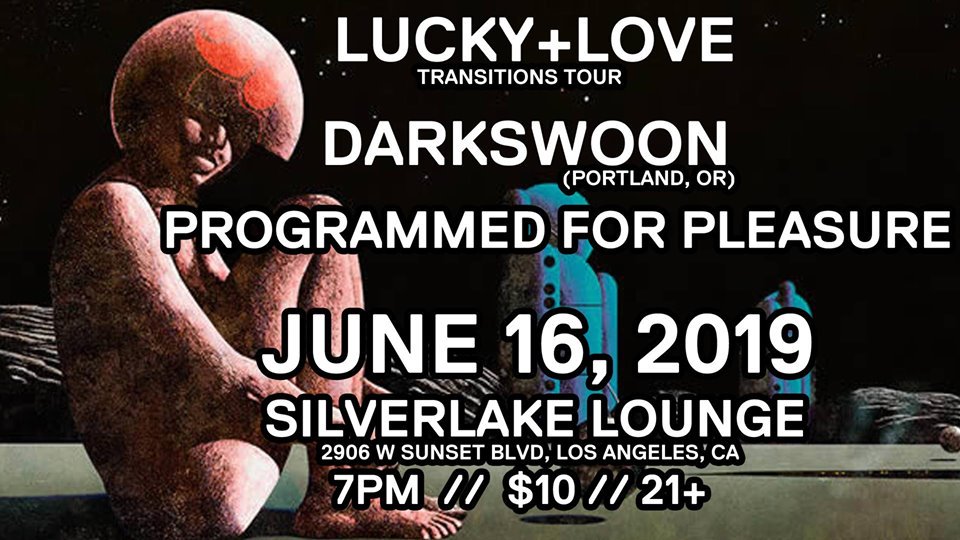 luckyxloveband's tweet photo. Our next gig is starts at 7pm with @darkswoonpdx and #programmedforpleasure at the @SilverlakeLnge June 16th. We'll be playing an airplane ready set. Just our "carry-on" suitcases performing the way we plan on performing in the UK! Then 10:30 Part Time @parttimepunks afterwards! https://t.co/iU0lCczNpi