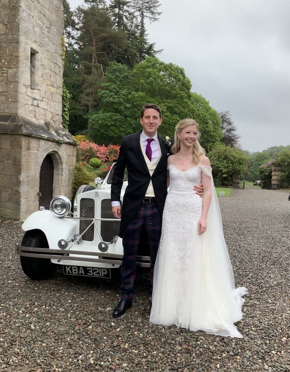 DeMo17's tweet photo. Congratulations to Frances and Tom on their wedding day, St Aloysius in Glasgow to the picturesque Duntreath Castle with @metcars #weddingday https://t.co/QV7c9OgNyI