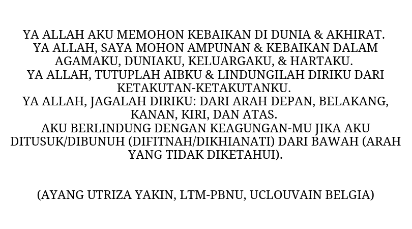 Ayang_Utriza's tweet photo. Banyak sekali jemaah yg tanya jika ada amalan &amp; doa dijauhkan dr FITNAH

Foto 1. Amalan trlindungi dr FITNAH
Foto 2-3. Doa trhindar dr FITNAH

Sy dpt dr KH. Sjaiful Anwar Yakin dr pr gurunya, a.l., KH. Mu'allim Syafii al-Hazzâmi (ulama Betawi) &amp; dr guru sy di Tebu Ireng (Jombang) https://t.co/8wRajr4eeE