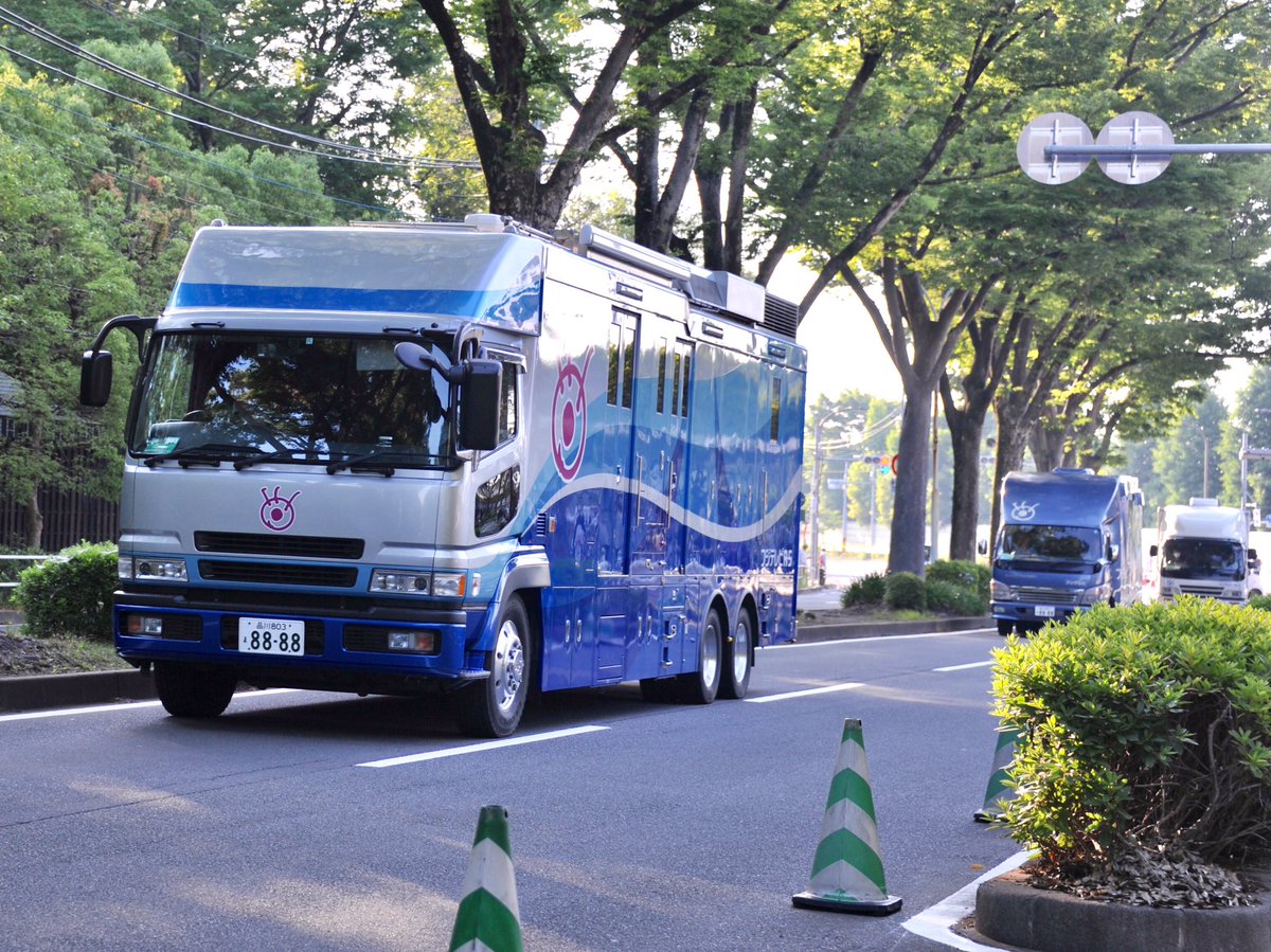 ヤ*ン様 ヨネザワ NBCテレビ 中継車 ブリキ MBC‐TV(西日本放送)の移動中継車 | ブリキのおもちゃ