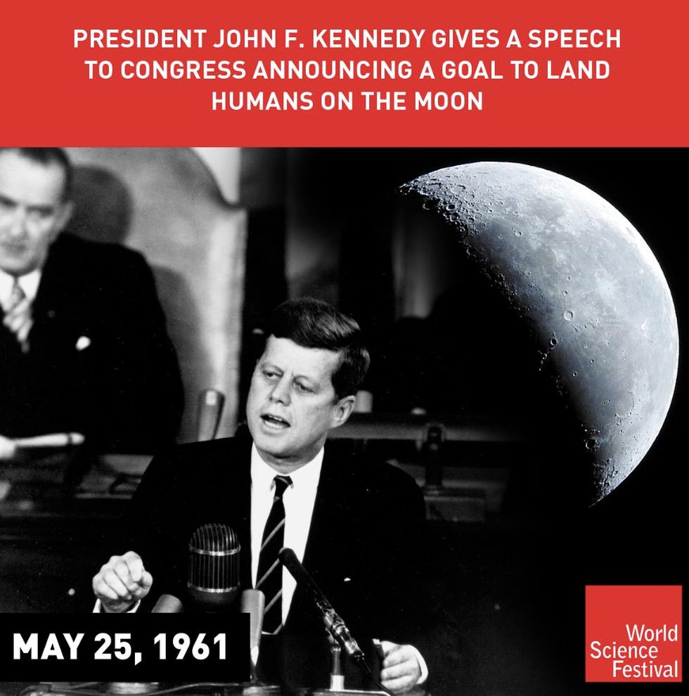 jfk speech moon landing