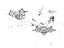 It's been quite some time since i've posted anything. Here's the starting point of one of my favorite shooters from Taito: (1)Darius Part 22 (a.k.a. Metal Black)From Takatsuna Senba's defunt personal website.  @gdri