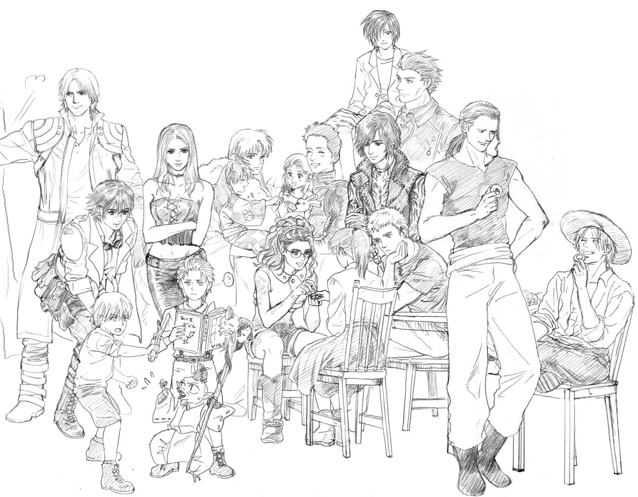 Twitter पर Yuko リプきたキャラでコピー用紙1枚うめる 描かせて頂きました パース 身長など狂ってしまったけど上げます 力不足を痛感しています 自分が描きたかった子達もいます Dmc ニコ 幼少期の双子 ダンテ レディ トリッシュ 犬夜叉 殺生丸 りん