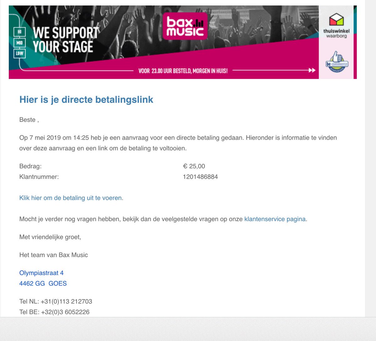 bappmsi's tweet photo. De manier hoe ze deze dagen geld van je proberen af te pakken bij jongeren en ouderen. Man man man zo nep. Al 2de e-mail van deze man / vrouw.. @Fraudehelpdesk @Baxshop https://t.co/I73VlUUJc8