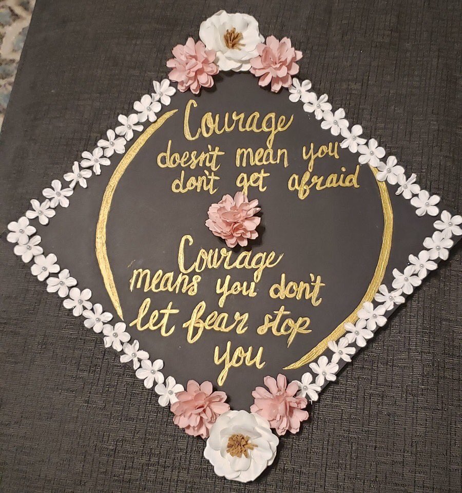 Don’t let fear stop you as you start your new journey, seniors! 

Congratulations, Josie!