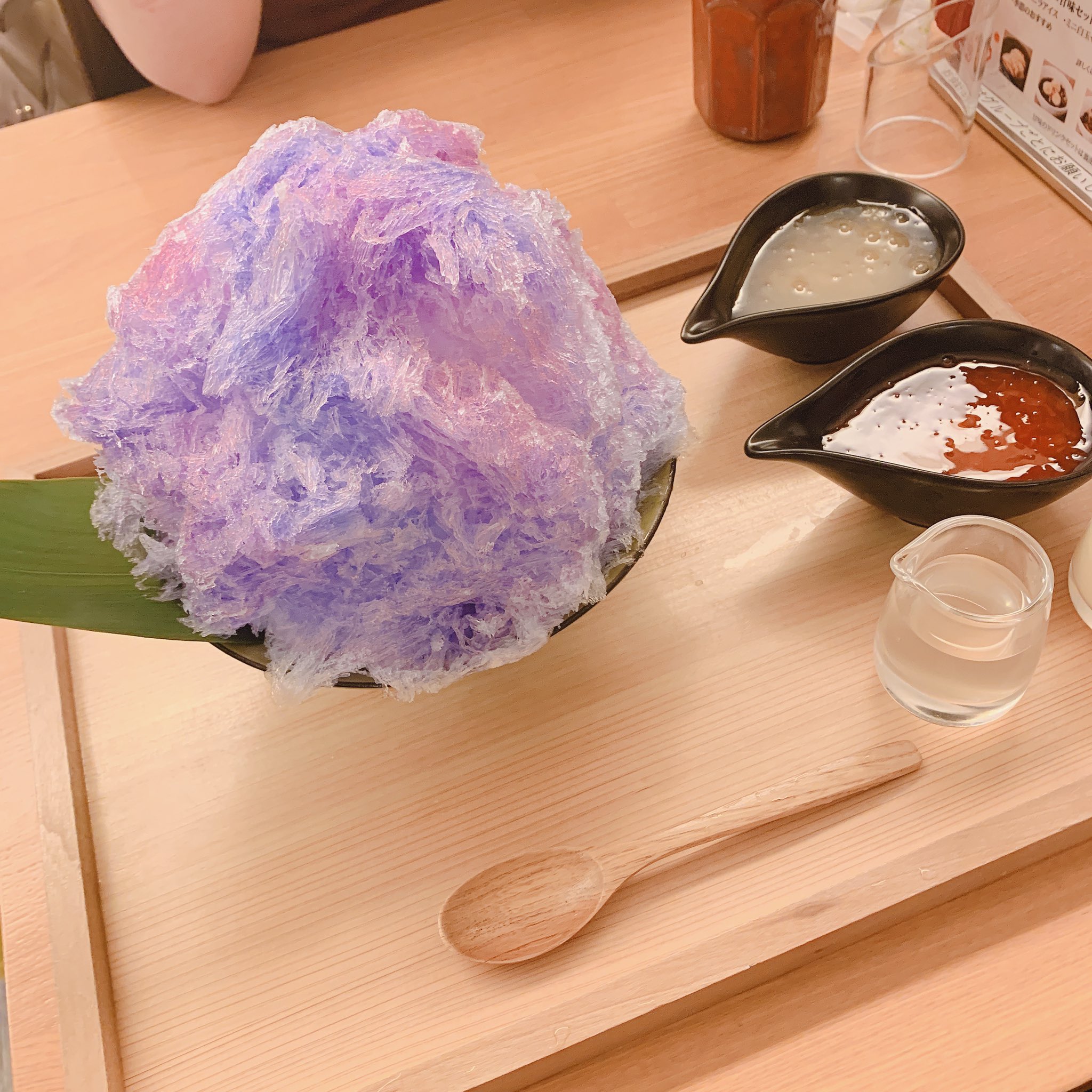 別垢なのよ Al Twitter 鎌倉 こまち茶屋 紫陽花かき氷 かき氷 見た目綺麗可愛い シロップは2種類選べます T Co Wvotdb0js6 Twitter