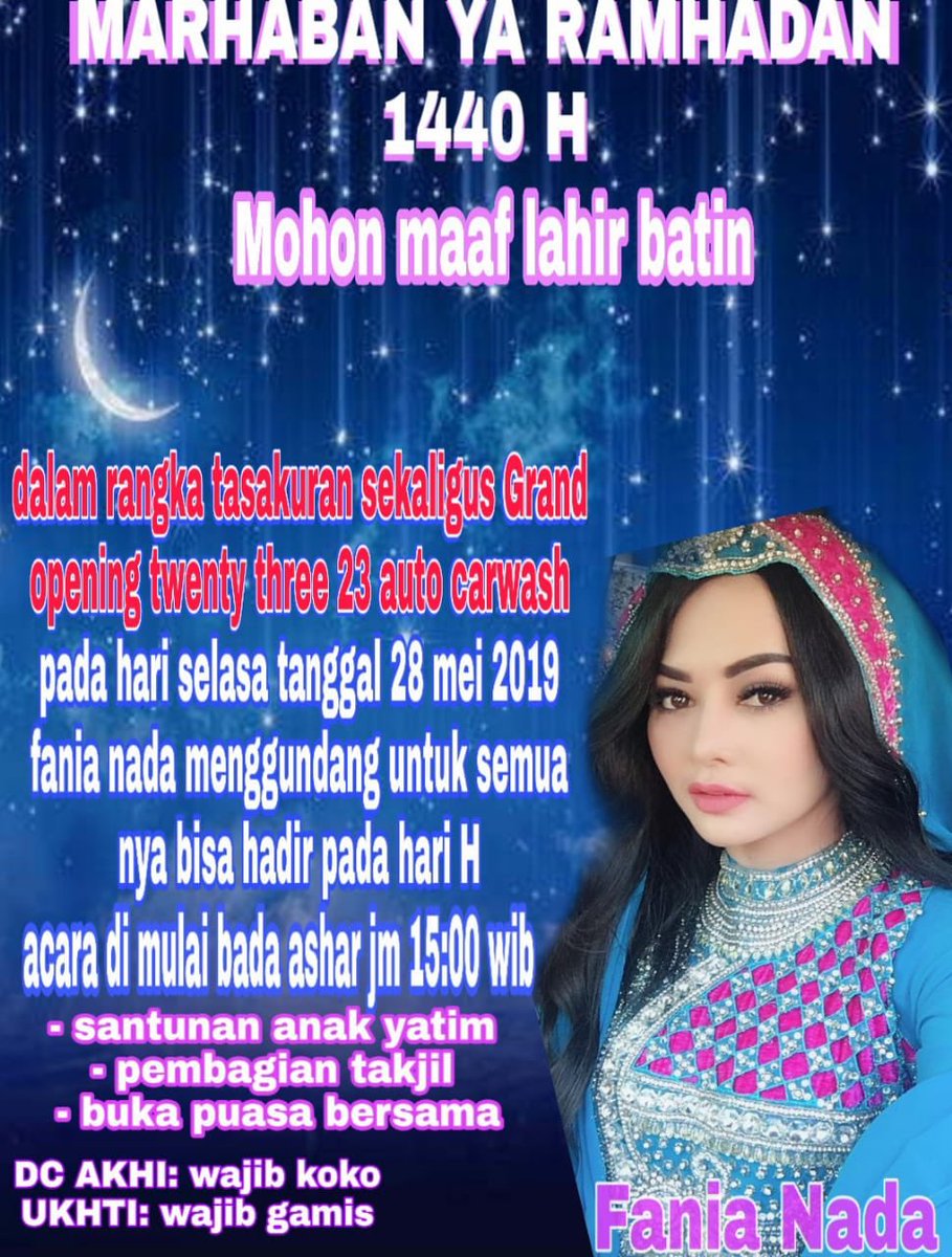 Assalamu’alaikum ... buat Fanda lovers yg mau merapat nanti di acara bukber .. aq tunggu yaa... alamat nya ; Jl raya jonggol Cileungsi .. Kp tunggilis patokan nya Indomart tunggilis yah...🙏🙏🙏 ramadhan penuh berkah