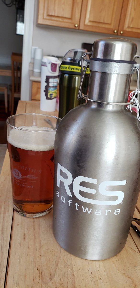 TheCitrixCoach's tweet photo. Have a great weekend all. I'm taking my growler full of Kentucky Bourbon Barrel Ale and turning off the electronics! #RIPRES #enjoyinmoderation #dontdrinkanddrive https://t.co/LoaW2XTNnh