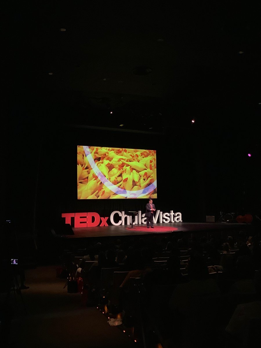 We would like to thank you Tim Gard <a href="/funwithtim/">Tim Gard</a> for the laughs and life lessons <a href="/TEDxChulaVista/">TedxChulaVista</a> <a href="/thinkchulavista/">City of Chula Vista</a> today. Gard emphasizes, "We all smile and laugh in the same language." From now we can communicate with people from other cultures. 
#TEDxChulaVista #2019 #complexity