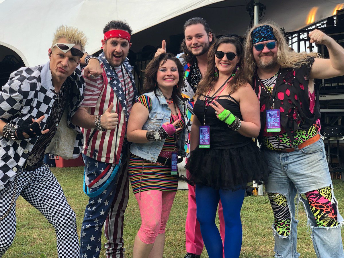 Less the 30 mins until 80s show band <a href="/TheDeloreans80/">The Deloreans</a> rock the house at Chesterfield LIVE! 

Head for the Fairgrounds and join the party! Gates are open till 9pm. #CfieldLIVE
