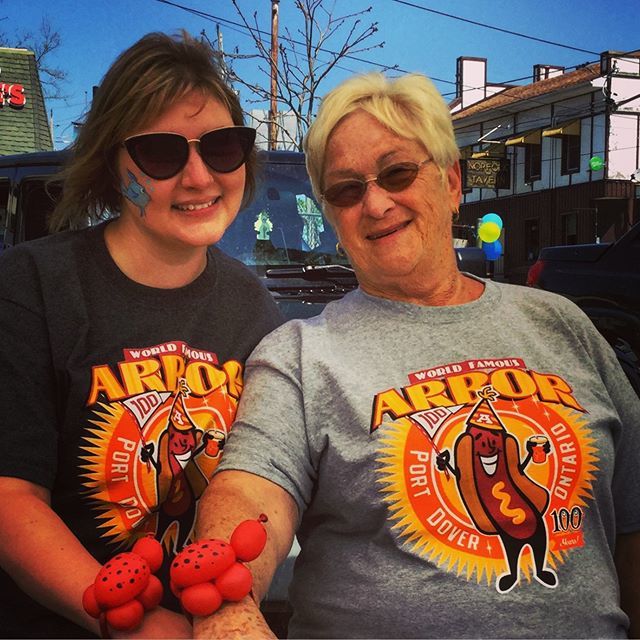 What a day celebrating 100 years of the Arbor! Here Joyce and I model...everything! Super cool commemorative t-shirts (by @michaelbarber_design , some still available at the Arbor), lake themed face painting (by art with heart) and our ladybug balloon wr… bit.ly/30Jxg3i