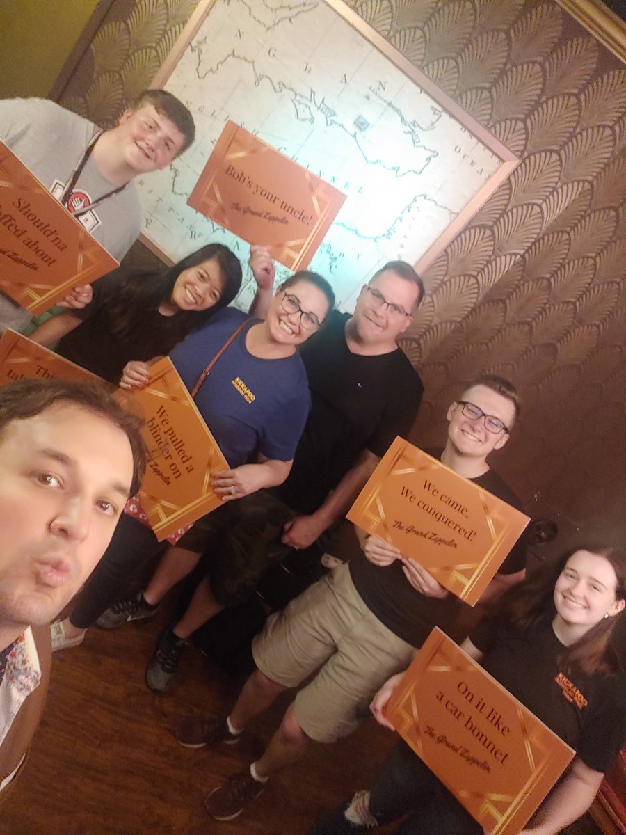 BowlKickapoo's tweet image. Finished day 1...went to an Escape Room and prevented World War 1! @naqt @BowlKickapoo @NAQTLive_KH @KickapooChiefs @DrPowersKHS #HSNCT