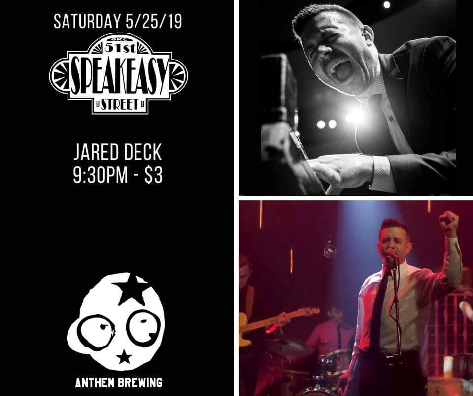 jareddeckmusic's tweet photo. Tonight! Saturday at @51stSpeakeasy in #OKC, refreshments provided by @anthembrewing. Dirty Hooks canceled, but I’ll be there with band and bells on!
: : : :
#okcmusic #whattodoinokc #speakeasy #livemusic #jareddeckmusic #anthembrewing https://t.co/kLVXo19ofj