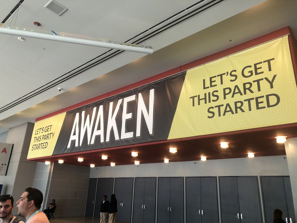caught_lookin's tweet photo. My wife and I are fired up for this weekend! #AwakenConference #Awaken2019 https://t.co/ONtZq00MFg