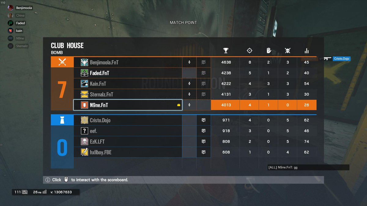 FaintNetwork's tweet photo. GG's to #UnknownGaming we beat them 7-0 in our @R6sCes league match, we move on to the Semi-Finals to vs #SummitEsports at 8:00pm EST tune into https://t.co/51Eokhg3Ks to watch live! #GG #RB6 #FaintWin #FaintGaming https://t.co/BvOfszJXff