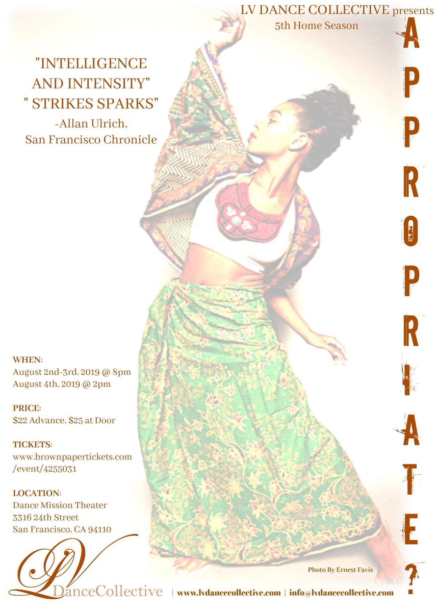 LVDanceC's tweet photo. #LVDanceCollective premiering a new work this August 2nd-4th, 2019 title:”#Appropriate?”. In our 5th Home Season Show, we examine #CulturalAppropriation and challenging the question: “Is it appropriate or not?” For tickets and details: https://t.co/b5rlIPt7xr https://t.co/fzfu68O4jU