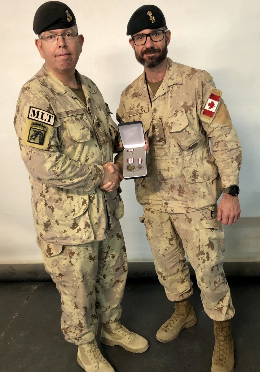 PeckhamGordon's tweet photo. I was humbled and honoured to receive the United States Defense Meritorious Service Medal for my service as part of the Coalition in Iraq.  It has been the greatest honour and privilege to serve alongside our Iraqi partners! https://t.co/JJHqptsm7O