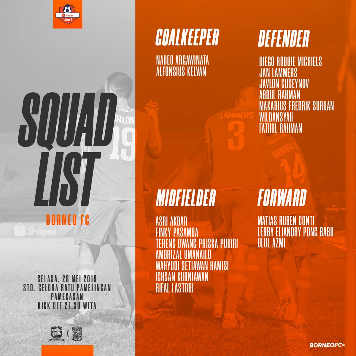 Tulak dulu lah Pesut Etam ke Madura. Doakan kawa bawa oleh-oleh tiga poin ke Samarinda gasan kita berataan. Manyala! 🔥

#KebanggaanSamarinda #Manyala #ShopeeLiga1 #MDRAvBRNEO