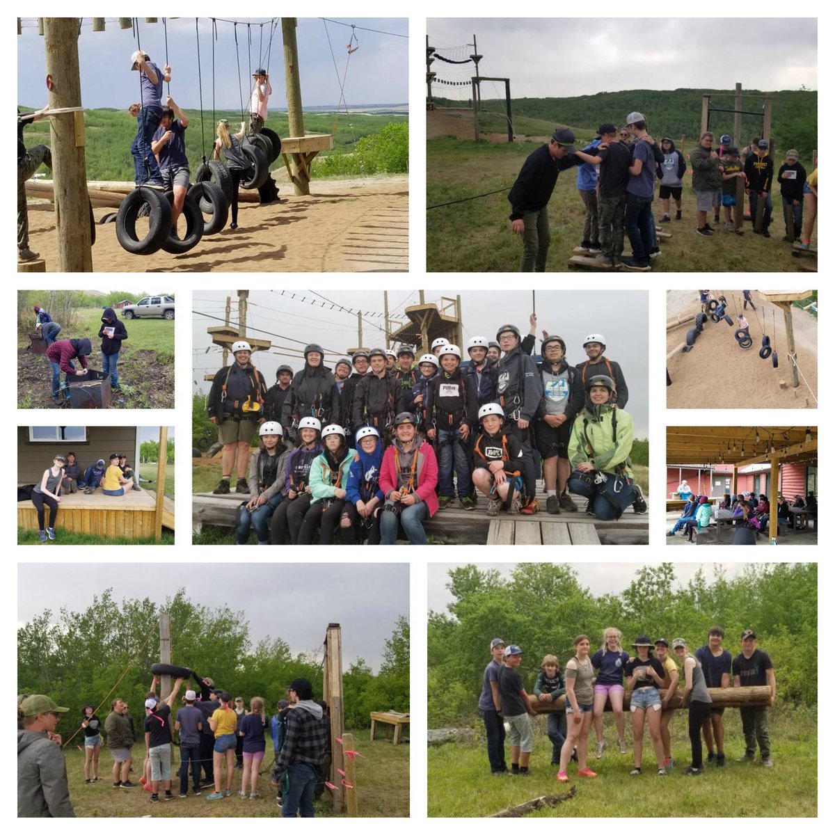 Two great days with @bluemountainsk enjoying the fresh air and time with friends around the fire.  Thank you to all the staff for making our students experience so memorable! #btps28 #outdooreducation  #zipline #wildernessskills #aerialobstaclecourse #teamchallenge