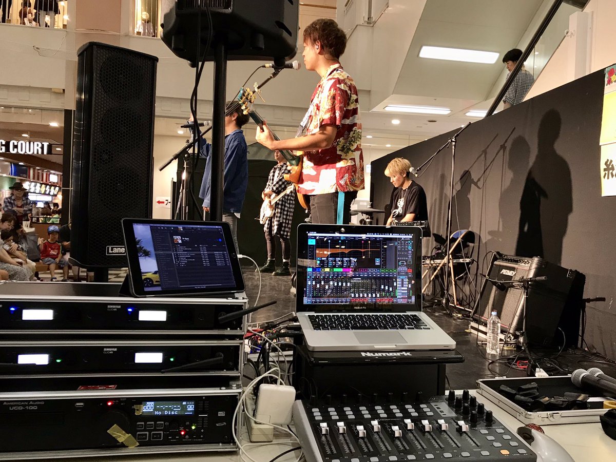 toshiharutamaki's tweet photo. 今日はP-famのオペ♪
#behringer #XAIR #XR16 #xtouchcompact #macbookpro #ipad #shure #MACKIE #americanaudio https://t.co/S6ENLndaGv