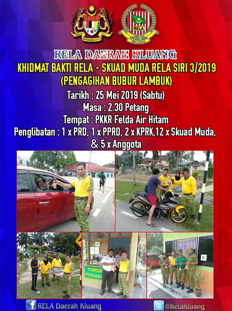 RELA_Johor's tweet photo. #ProgramBaktiRELA #SkuadMudaRELA @RelaKluang  

@zulkifliabidin @kamarudin_rapig @Roslannong @KDNPUTRAJAYA @msrz81 @farhanaliyana93 @normanosak @relamalaysia @RELA_Johor https://t.co/CwEMjZwv49