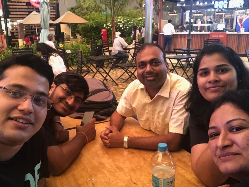 sauravraiguru's tweet photo. The A-team! @IBMDeveloper @ibm_in 14.05.2019 #ibmdevday https://t.co/kvSkZ4Tcqc