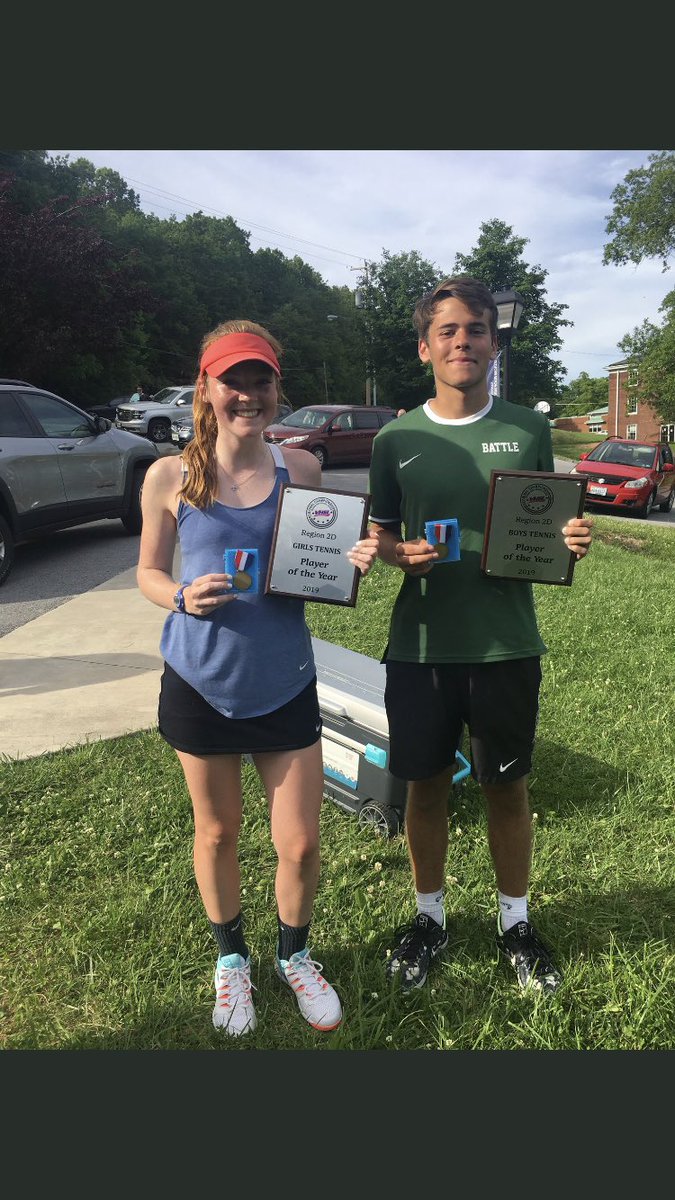 Claire and Adam are Region 2D players of the year!!!! Trojans are doing big things. Congrats to these two!! 🎾