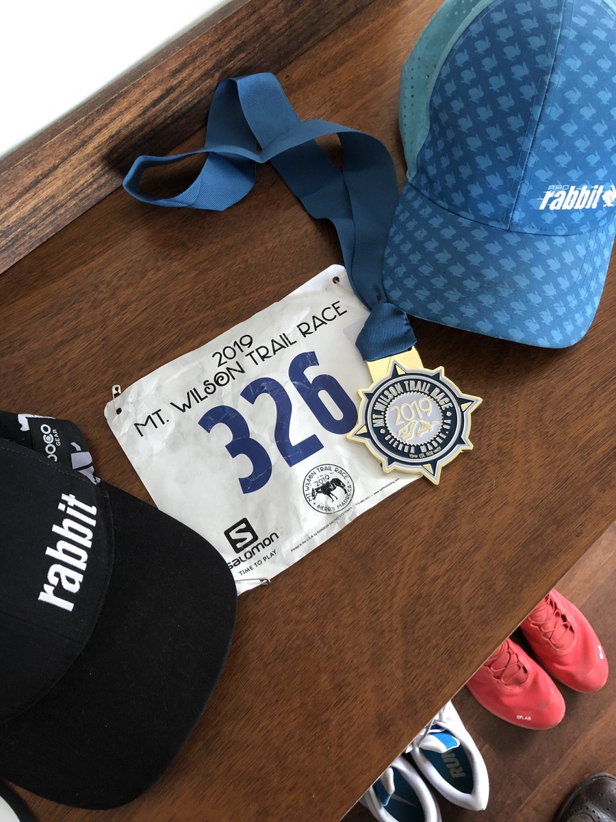 gen3ticfreak's tweet photo. I can confirm that this year’s #RADrabbit kit is faster than last year’s 😉 7th OA and 1st AG at the Mount Wilson Trail Race (1:13:26) 13sec PR #rabbitRESULTS #borntorunfree #MWTR @runinrabbit https://t.co/wpfGhL4R9V