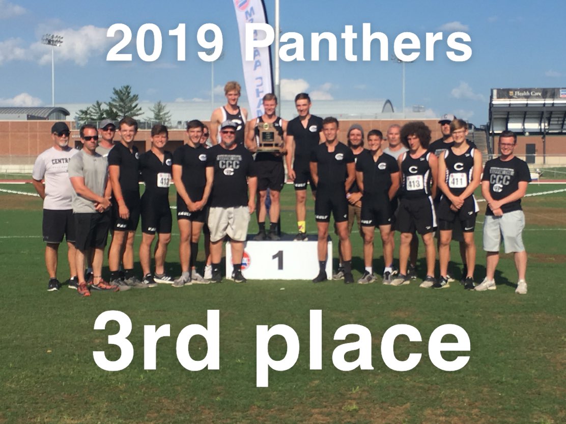 CentraliaTF's tweet photo. Boys Finished the day at Class 3 State in 3rd place with 48 points behind Trinity Catholic and Cardinal Ritter. Third CCC team this year to plaque. #strongconference #strongteam #strongseason #proudcoach https://t.co/w1xA2b2Gcn